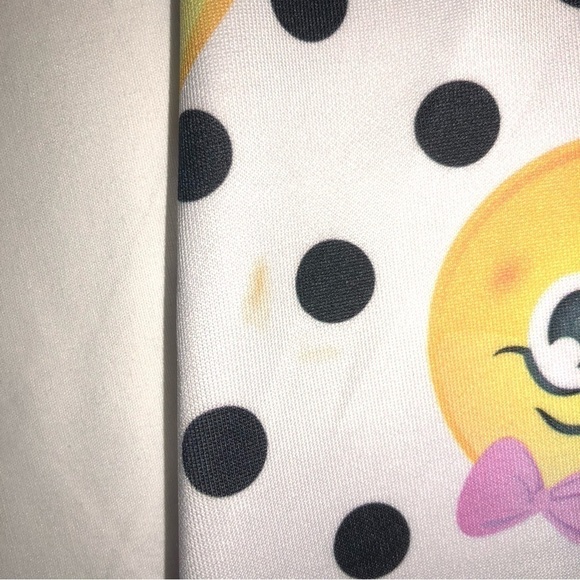 Love J USA Emoji Cropped Long Sleeve Top Polka Dot Size M/L - Picture 10 of 11